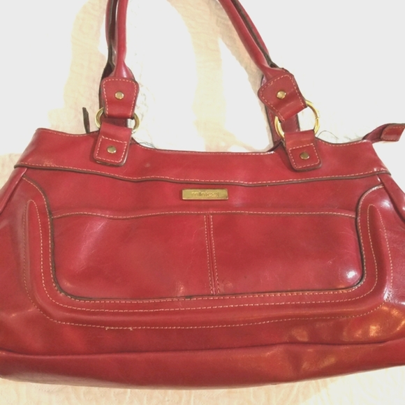 Minicci Handbags - Minicci Burgandy Vinyl Purse